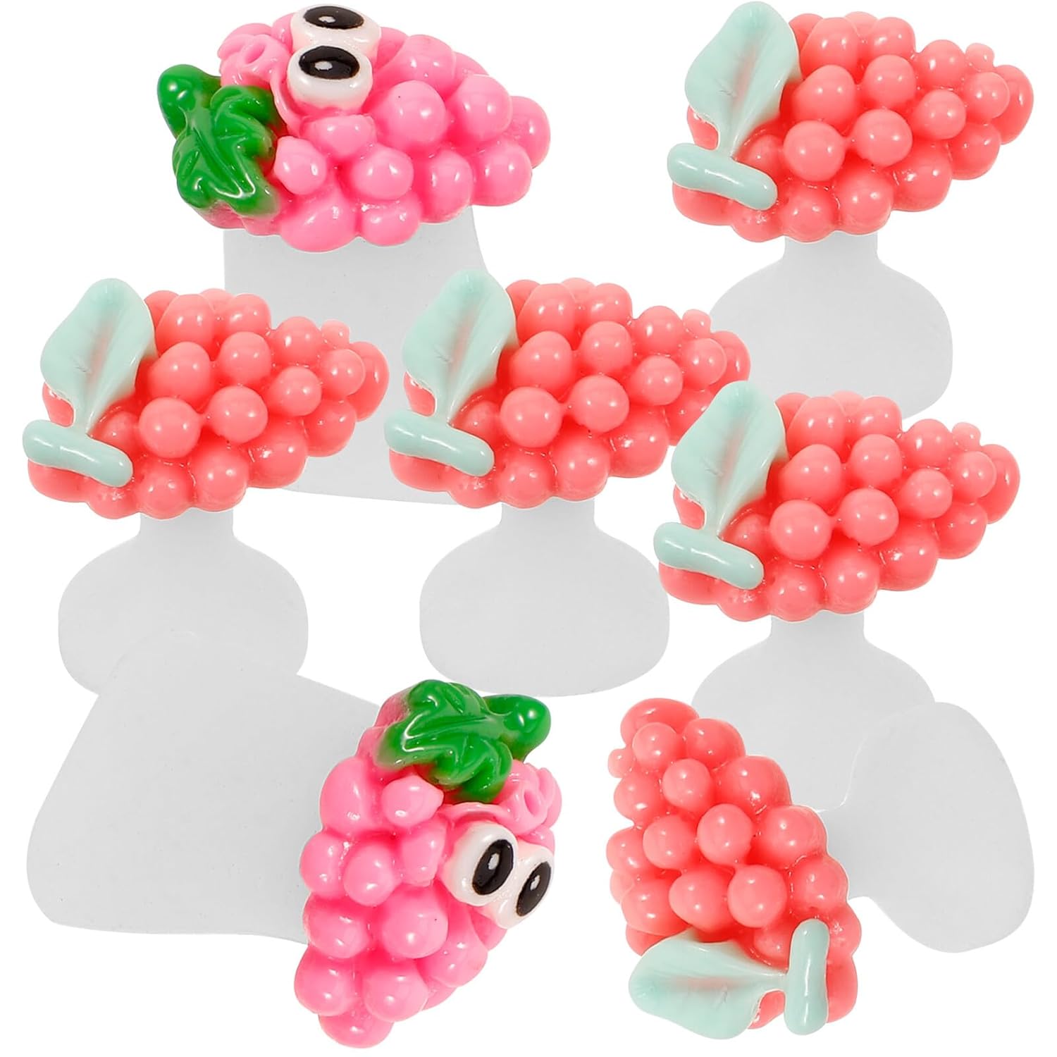 8pcs Grape-shaped Toe Separators for Women Pedicure Nail Polish Application Silicone Toe Dividers Cartoon Design Nail Care Tool