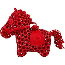 3D Printed Horse Charm, Lucky Year of The Horse Ornament for Car Mirror, Backpack & Desktop Decor Red,Large
