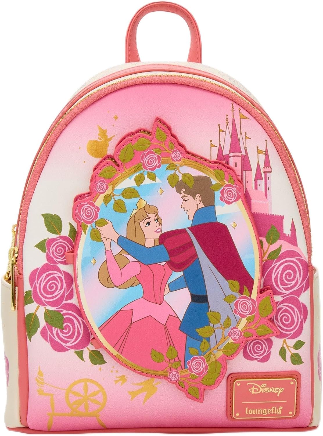 Loungefly Disney Sleeping Beauty Aurora Floral Magnetic Door Mini Backpack - BoxLunch Exclusive NONE