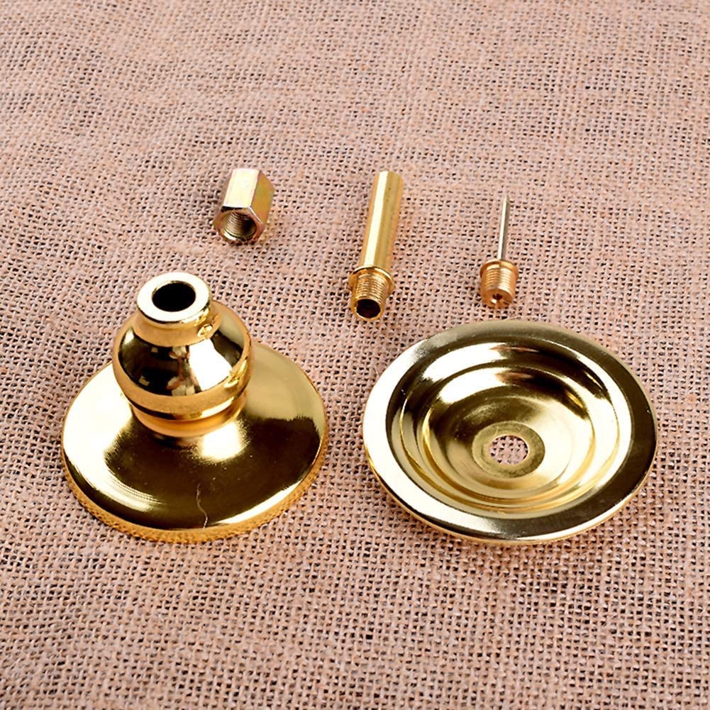 ZUMAHA Nuevo Portavelas Aleación Retro Exquisito Candelabro Pequeño Tamaño Lindo Difunde El Calor De Las Tazas De Té Lindo Y Delicado Portavelas