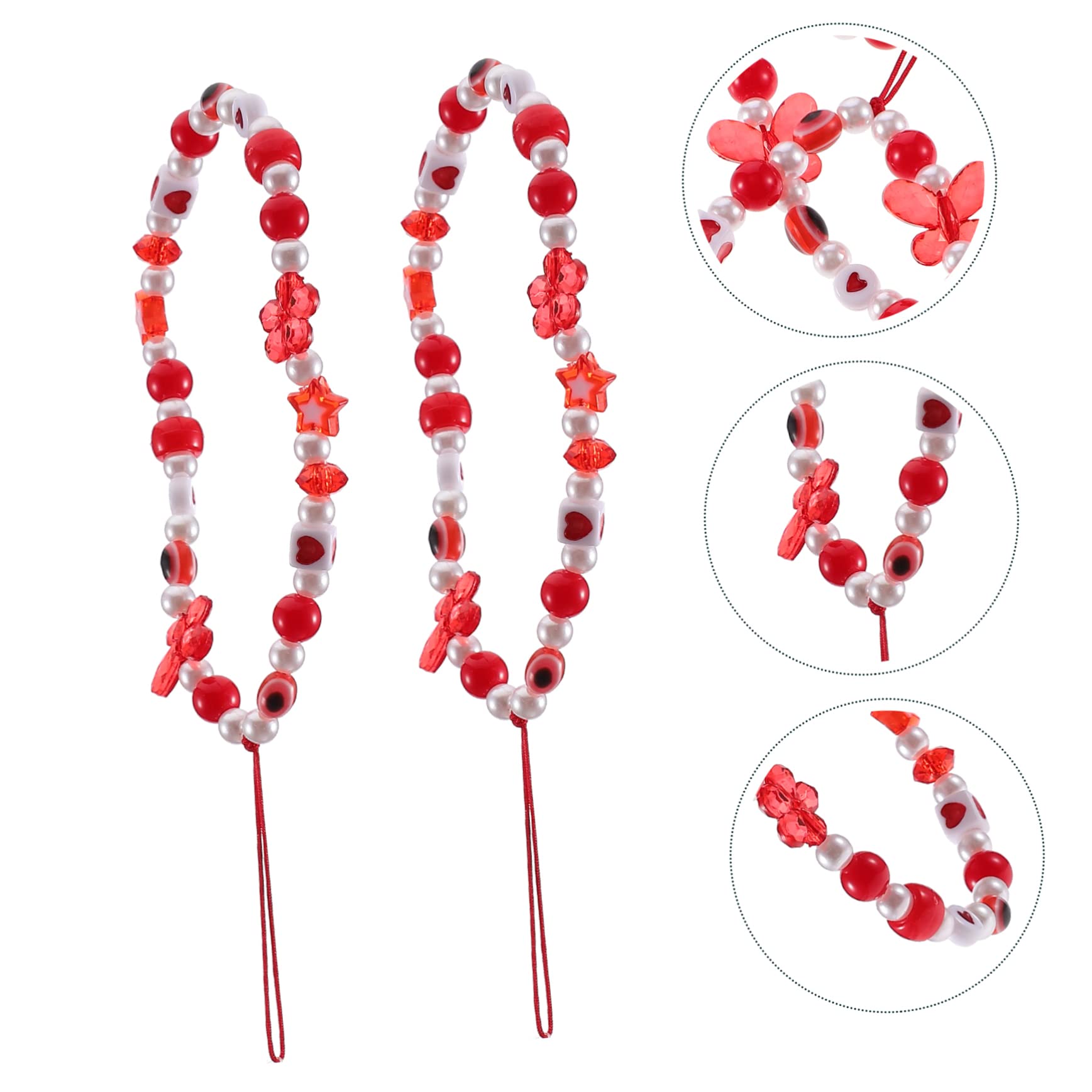 5 Series Cuerda De Teléfono Ojo De Suerte Lanyard De Acrílicas Para Móvil Accesorios Multifuncionales Para Decoración Y Seguridad Actividades Al Aire 2 Piezas X 5