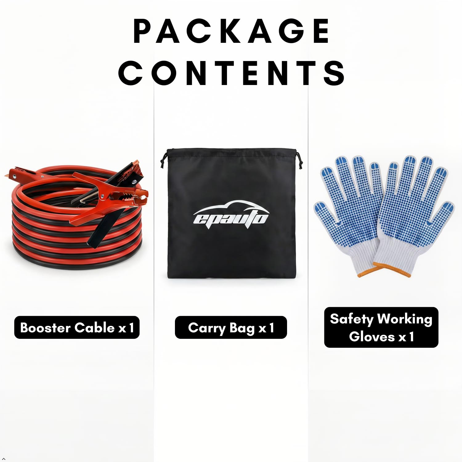 Manwe saltatore con borsa da viaggio e guanti di sicurezza (4 AWG x 20 piedi)