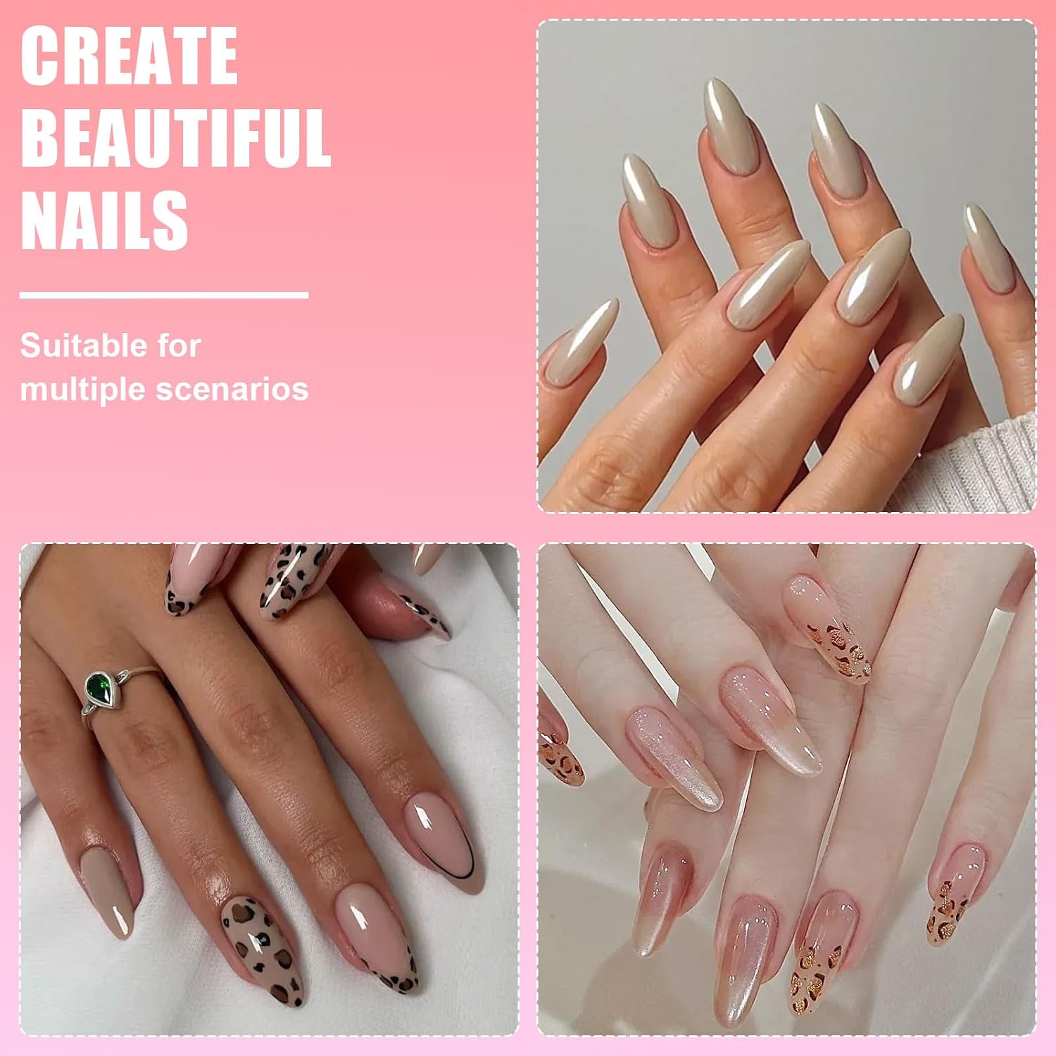 600PCS Almond Nail Tips, Clear Full Cover Fake Nails Medium Almond Gel x Tip Pre Etched Soft Gel Nail Tips Press on Nails French False Acrylic Tip for Nail Extensions Salon Diy, 12 Sizes with Box