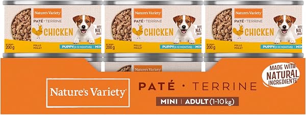 Nature's Variety - Paté para Perros Cachorros Mini con Pollo 12 x 200g - 1