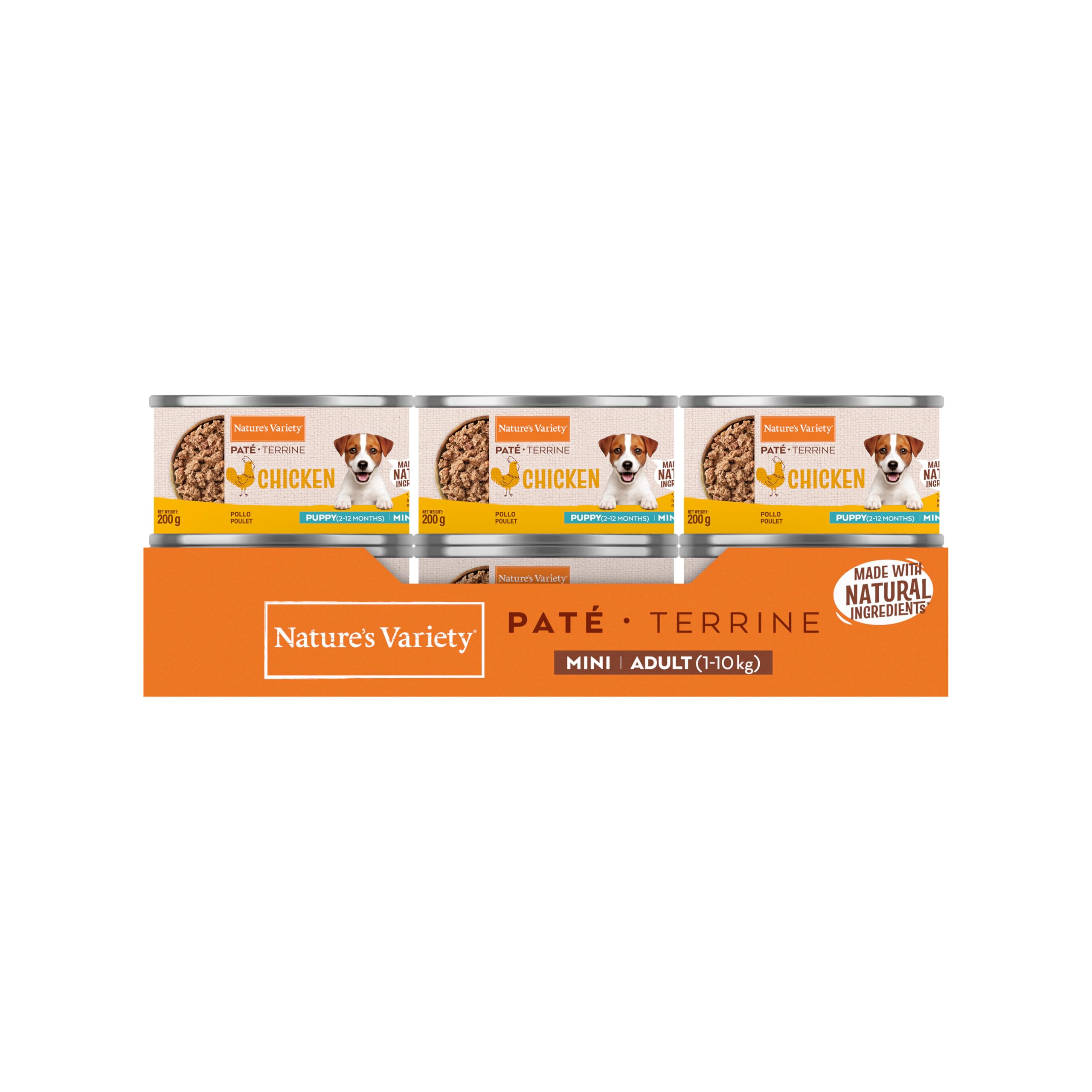 Nature's Variety - Paté para Perros Cachorros Mini con Pollo 12 x 200g