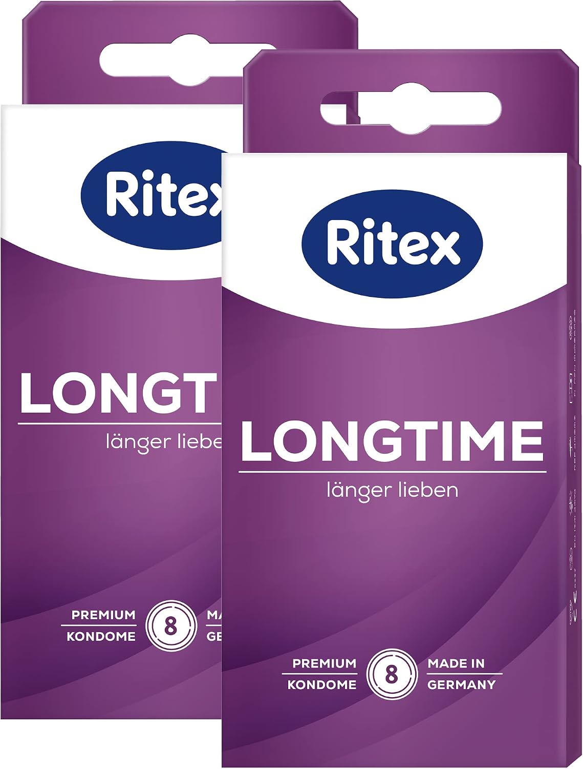 Ritex Kondome Longtime   Doppel-Ring konturiert vegan   2 x 8 St ck
