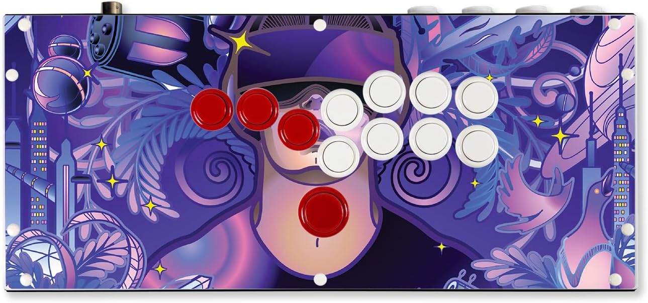 Gaming Skin Compatible with Hit Box (PS4/PC) – VR Dream – Premium 3M Vinyl Protective Wrap Decal Cover – Easy to Apply | Crafted in The USA by MightySkins