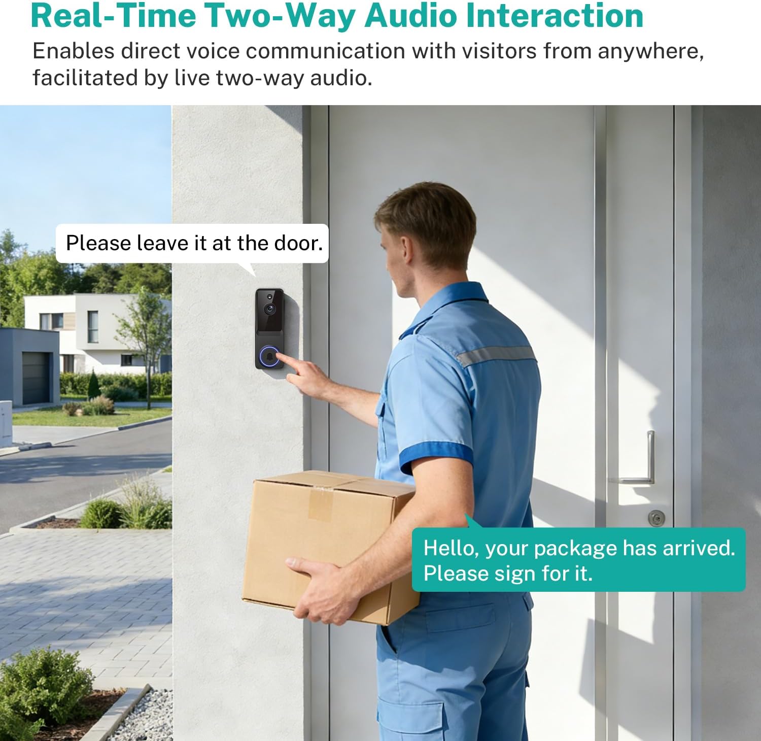 1080P Smart Wireless Video Doorbell Camera with AI Motion Detection, Night Vision, Two-Way Talk, Cloud Storage, Indoor/Outdoor Surveillance, Battery Powered, 2.4GHz Wi-Fi 6 71wu3aLSMCL. AC SL1500