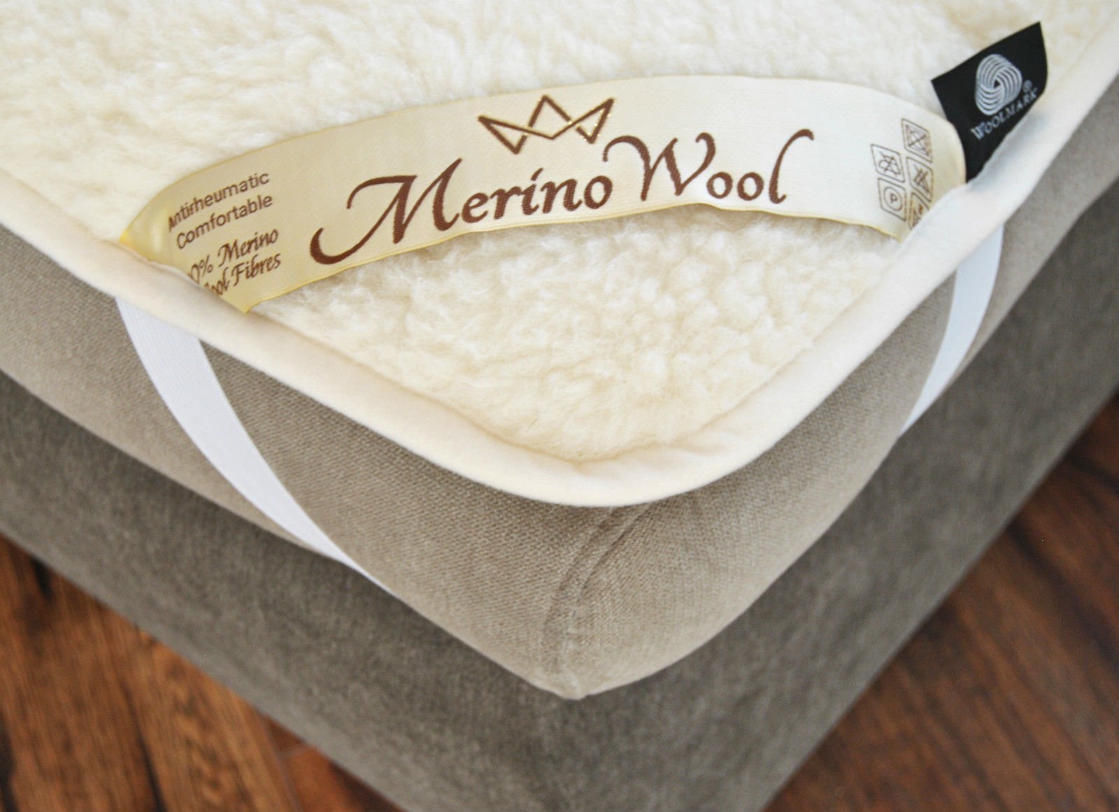 Coprimaterasso Singolo 80x190 In Pura Lana Vergine Merinos Agnellata - 100% Made In Italy