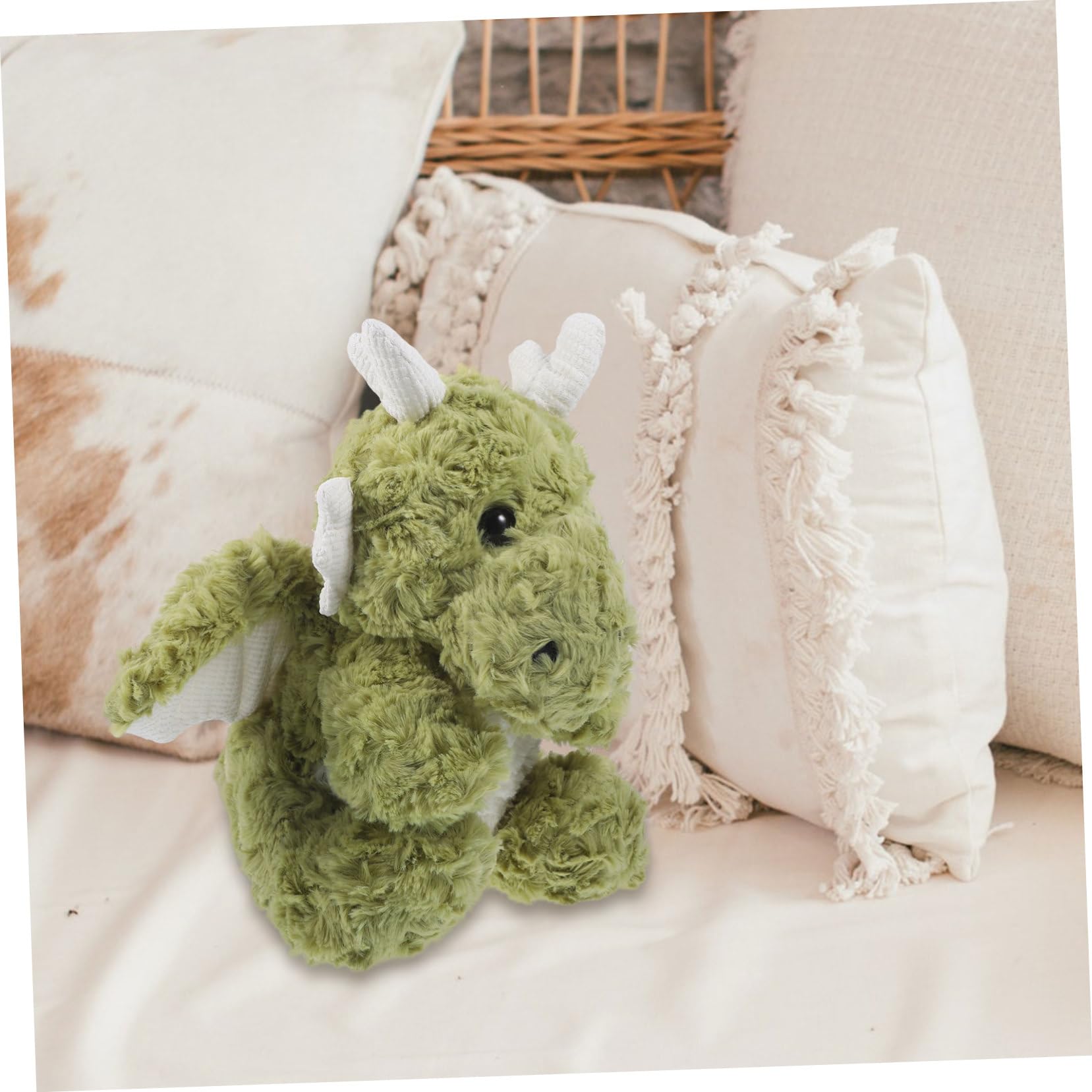 Juguete de Peluche de Dinosaurio Verde, 1 Pieza, Felpa y Algodón PP