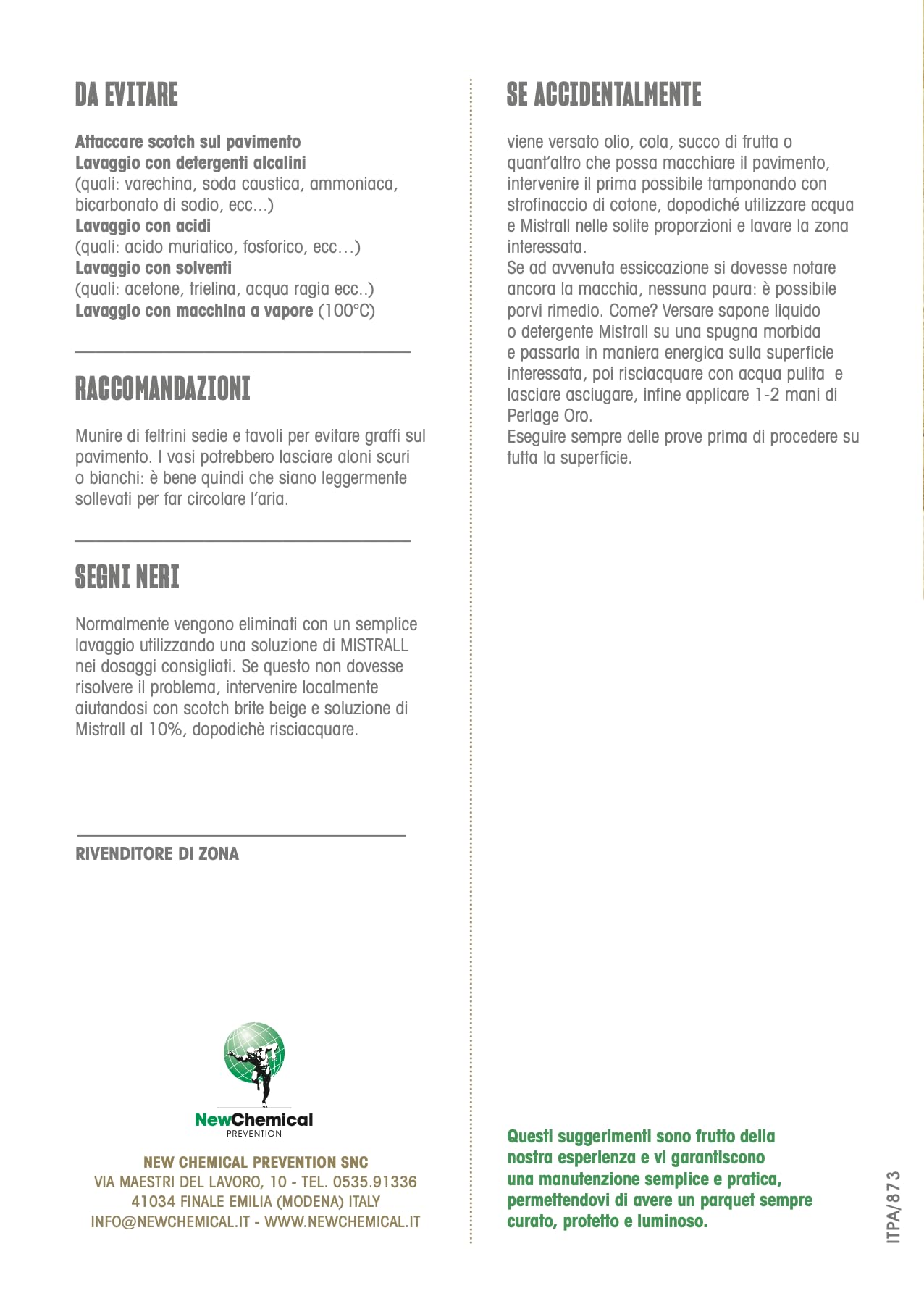 NUTRO PARQUET 1 LT Oleocera per la conservazione del Parquet oliato in interno 1 LT (2 Litri)