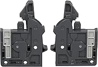 Vista 2 de Par de dispositivos DTC de bloqueo frontal de plástico para cajones empotrados, color gris con tornillos incluidos