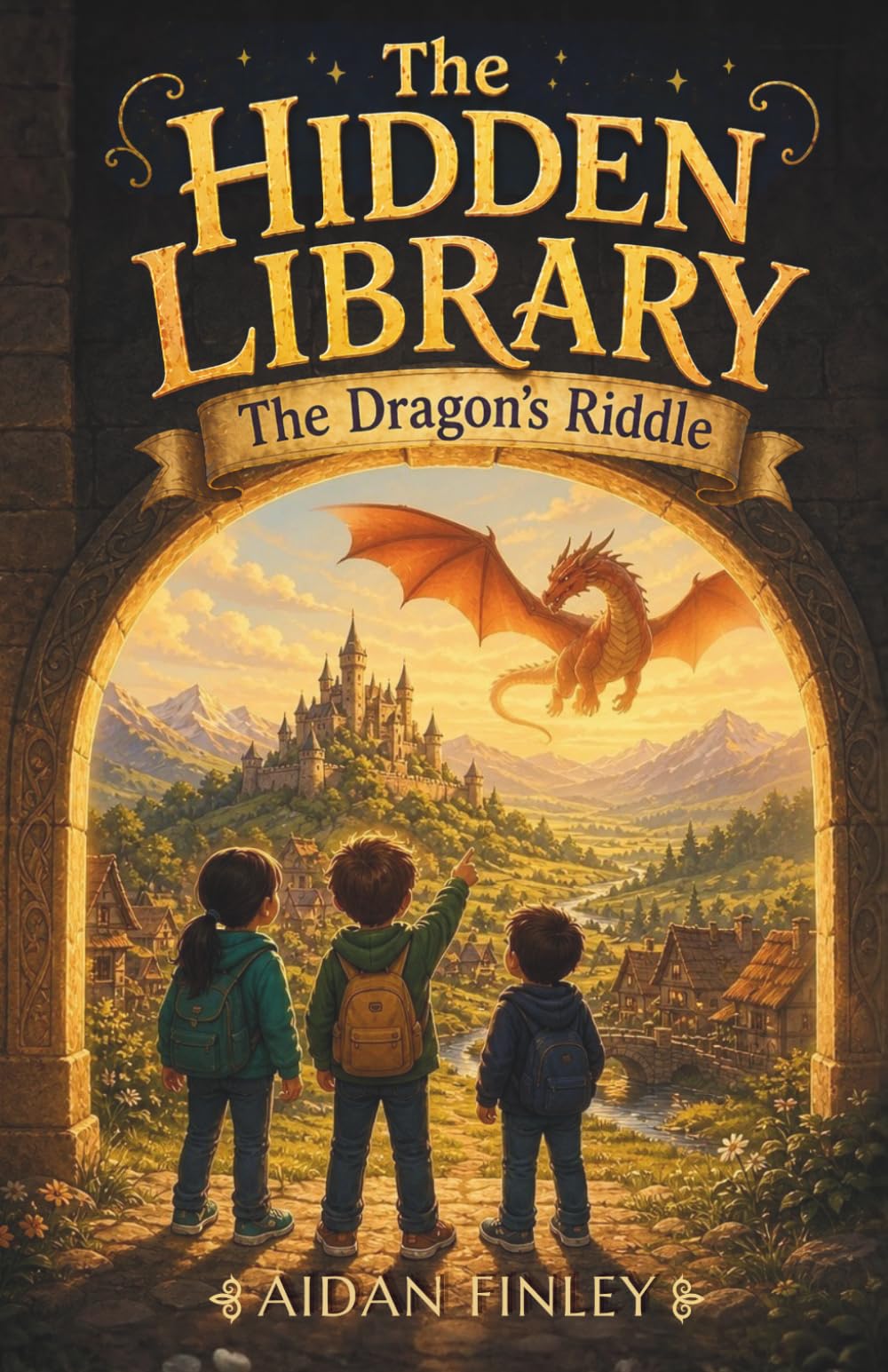 The Dragon's Riddle: A Magical Chapter Book for Early Readers (The Hidden Library)