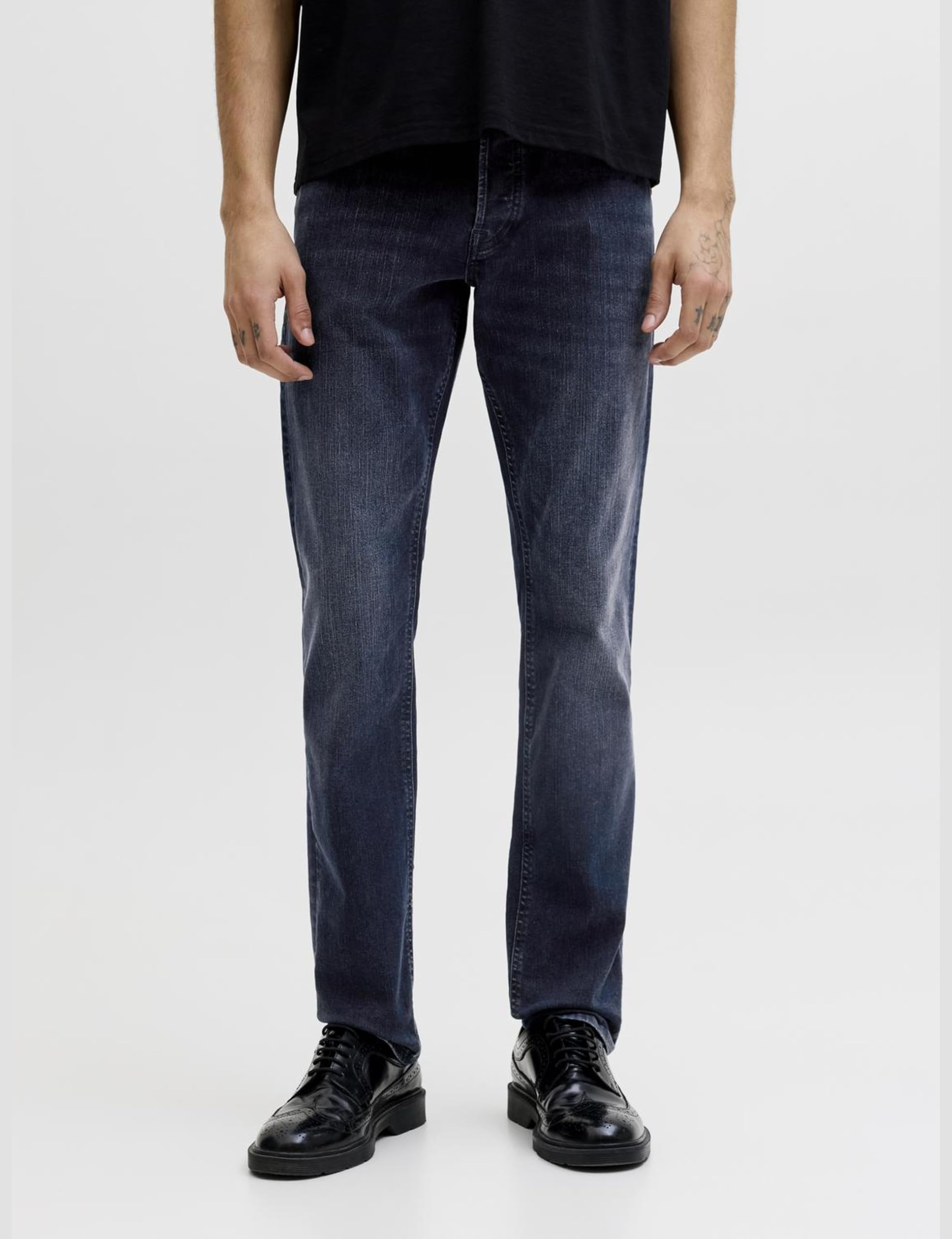 JACK & JONES Jjiglenn Jjoriginal SQ 260 Noos Hombre Tejanos Azul Recto