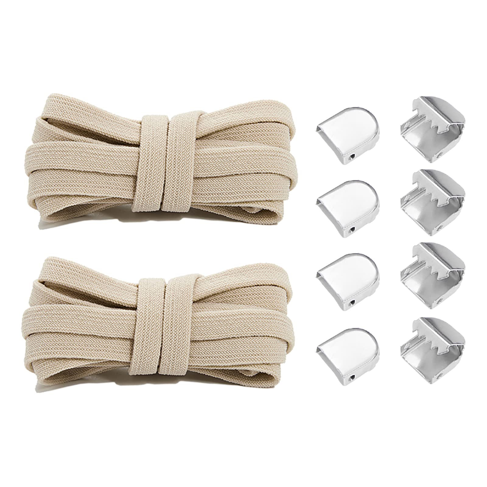 lacci delle scarpe elasticizzati Lacci for scarpe, lacci elastici senza nodi, lacci larghi 8 mm for scarpe da ginnastica, lacci for scarpe senza nodi con blocco in metallo, lacci elastici comodi senza