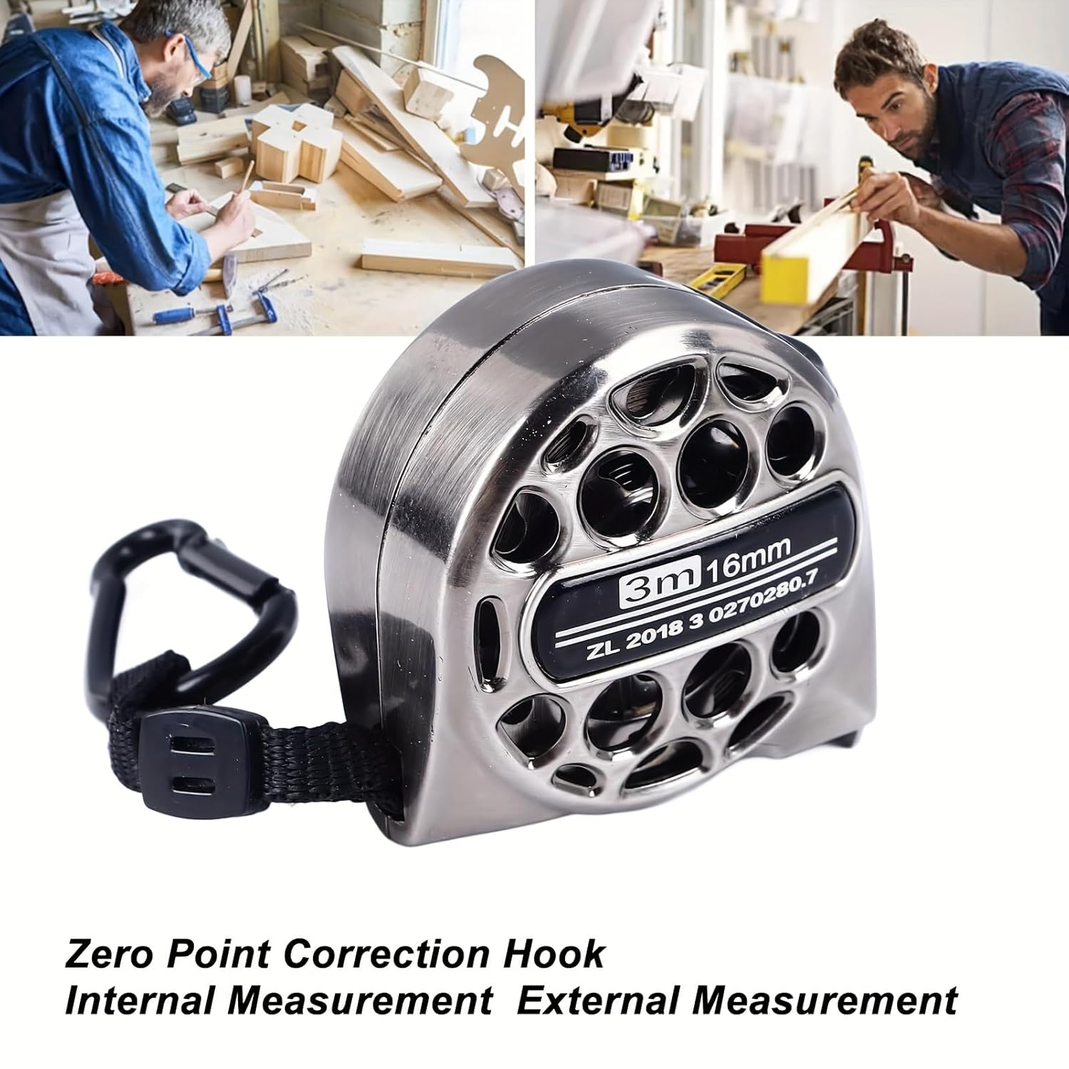 Nickel-Plated Steel Measuring Tape -Waterproof, 3M/5M/7.5M, High Precision, Durable & Accurate for Home, Farm, Industrial, and Carpentry Work, Industrial Measuring Tool (3M/10ft)