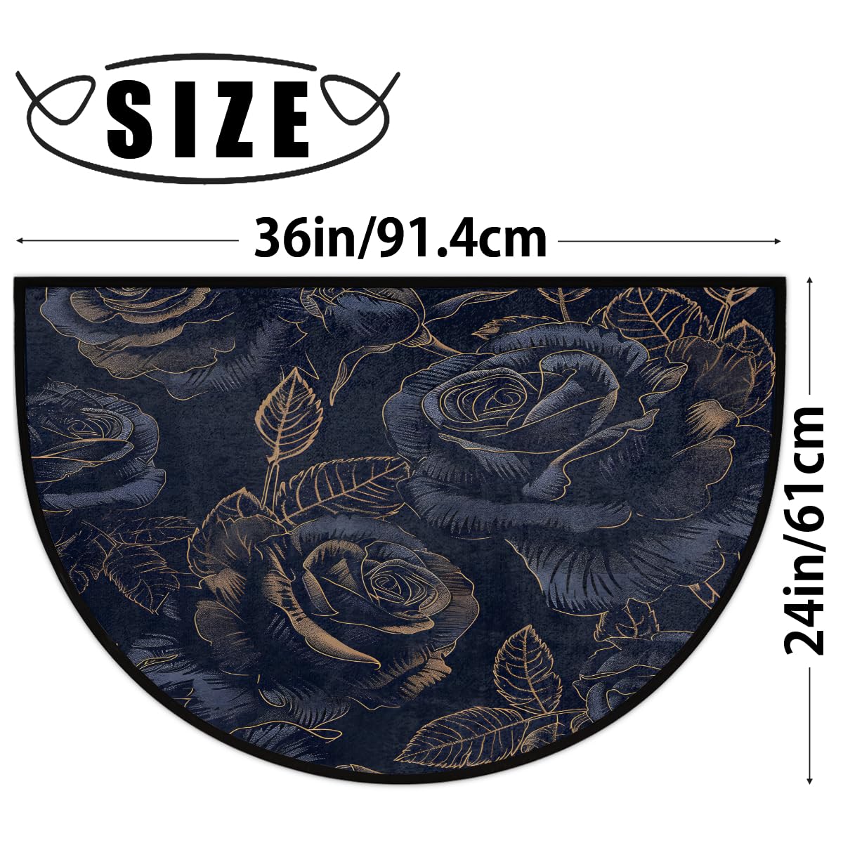 Aazon.co: BOOLATU Roses Flowers And Bow-Knot Door Ats Entrance Front Door Rug,achine