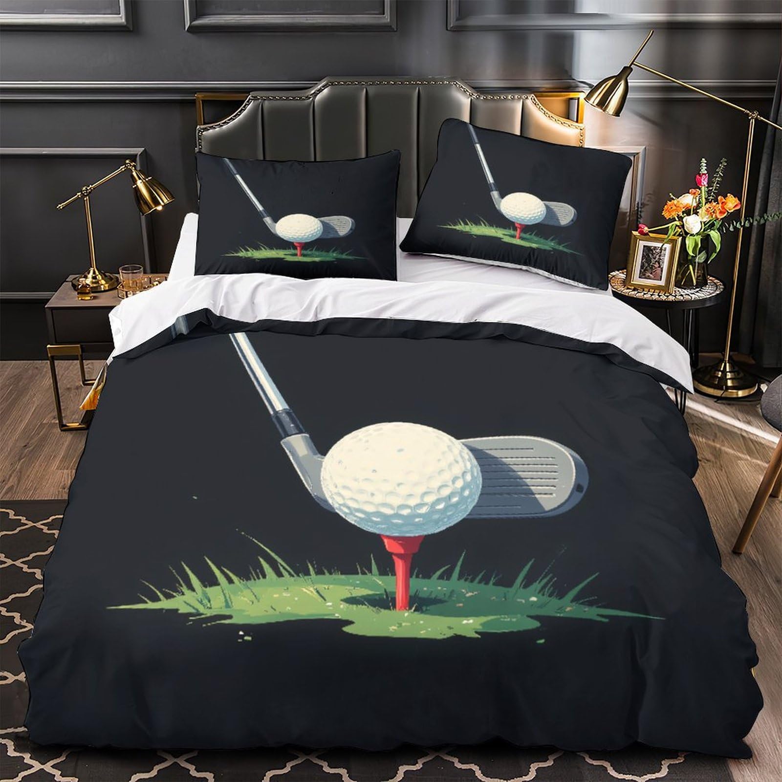 Balle de golf parure de lit super douce housse couette 200x200