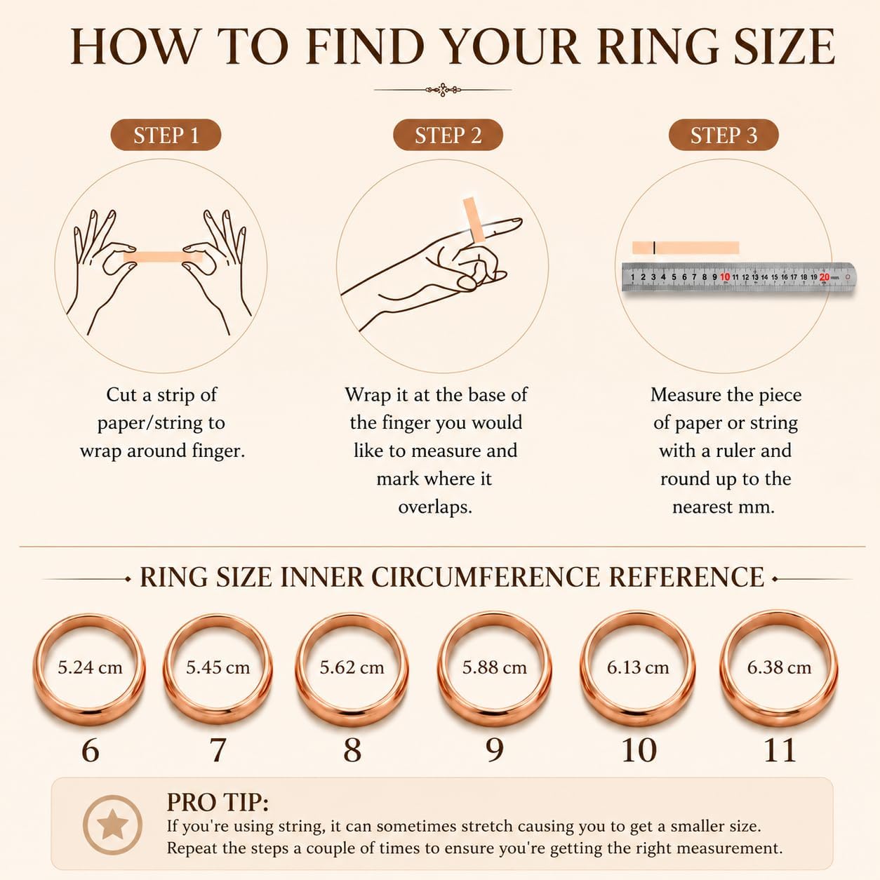 Two-Pack 100% Pure Copper Tibetan Style Closed Band Rings for Men Women