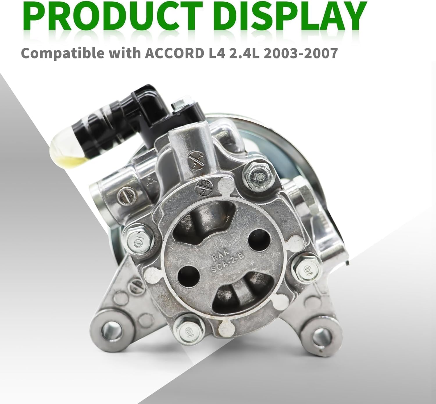 21-5341 Power Steering Pump with Pulley Compatible with Accord 2003-2007 L4 2.4L 56110RAAA01 96-5341