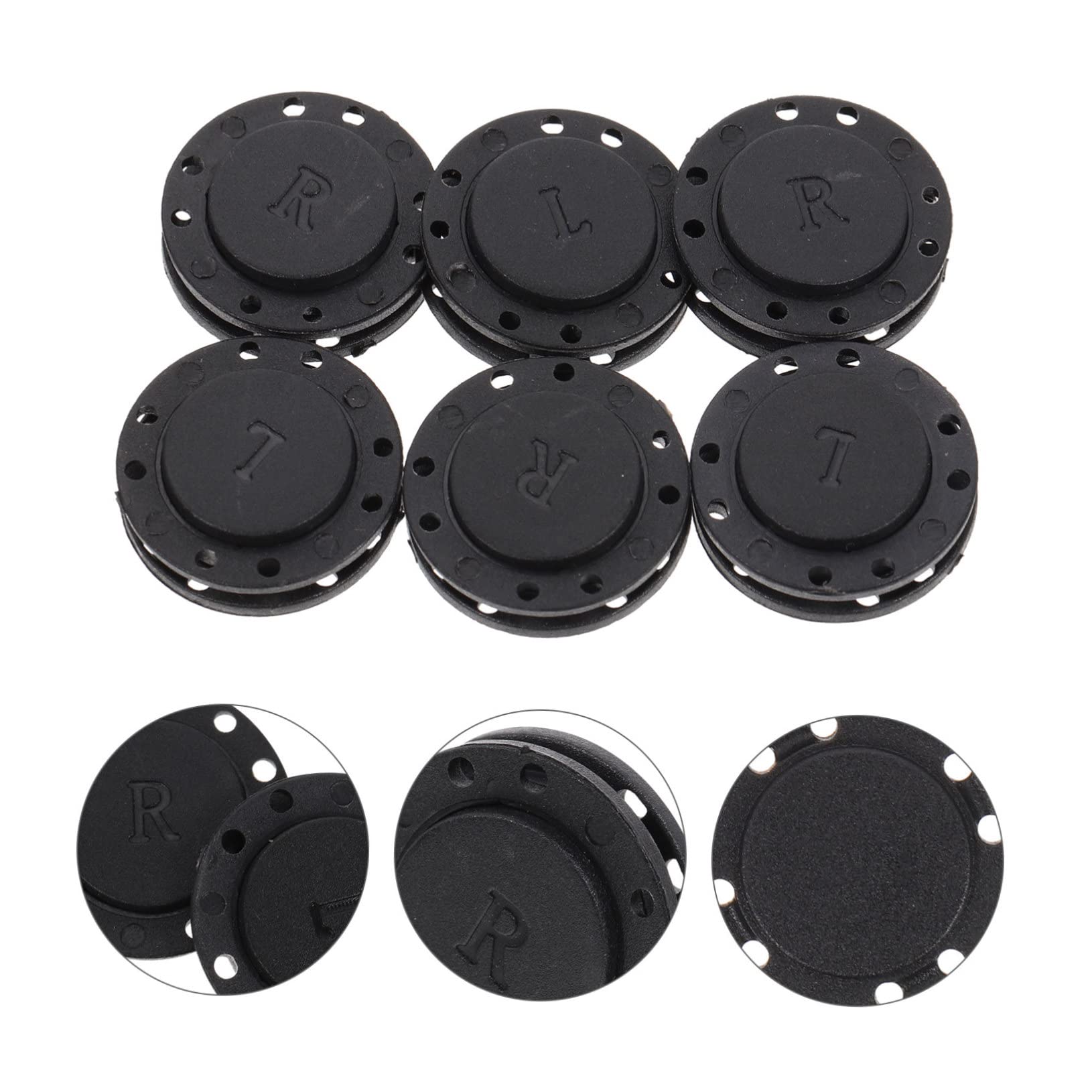 OUNONA 24 Pares Hebilla Oculta Magnética Broches Para Ropa Botones Abrigo Broches Para Tela Ropa Botones Magnéticos Cárdigan Botones Magnéticos Broches Para Coser Ropa Imán Bebé Bolsas