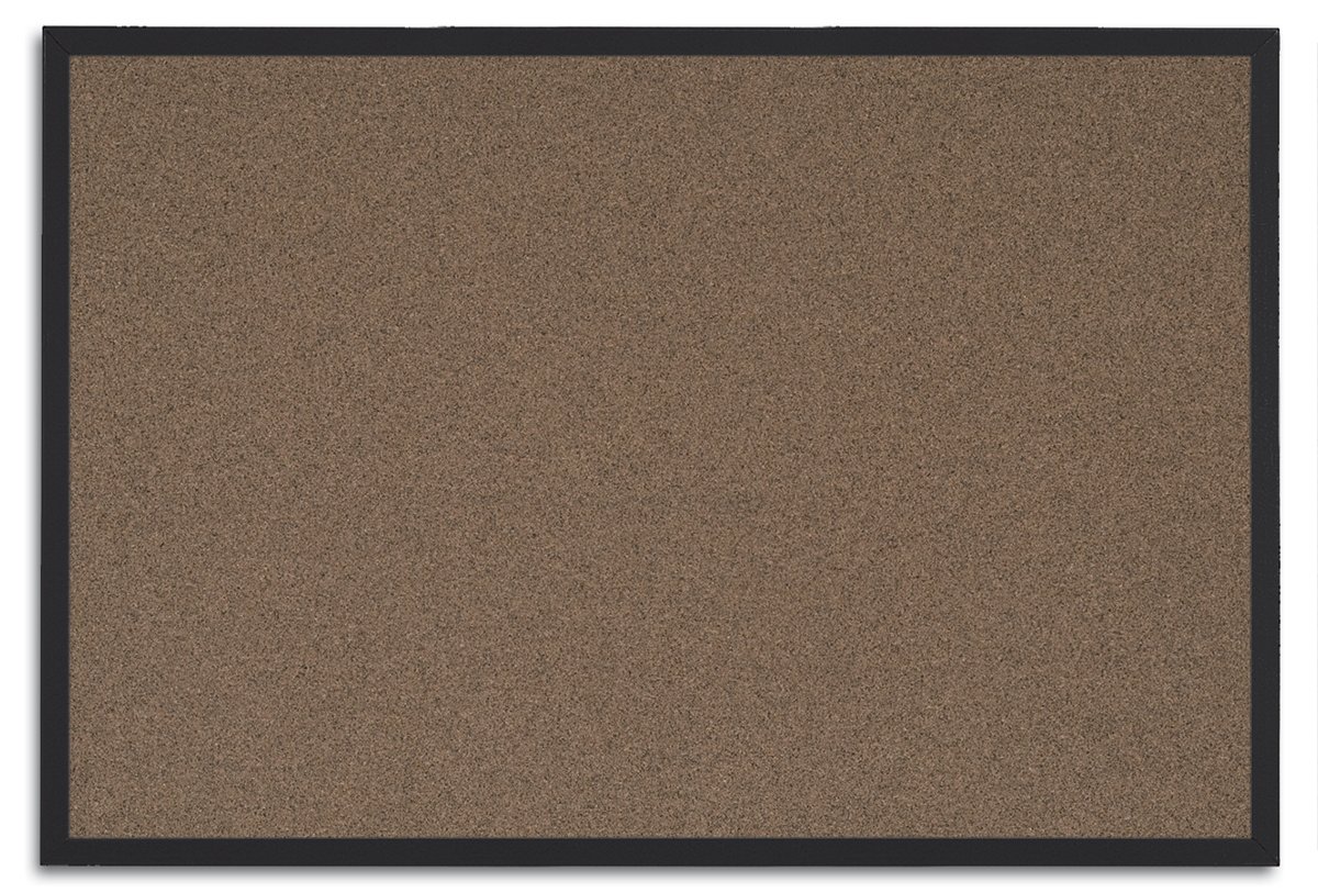 Bi-Office Techcork Notice Board, Black Frame, 90 x 60 cm