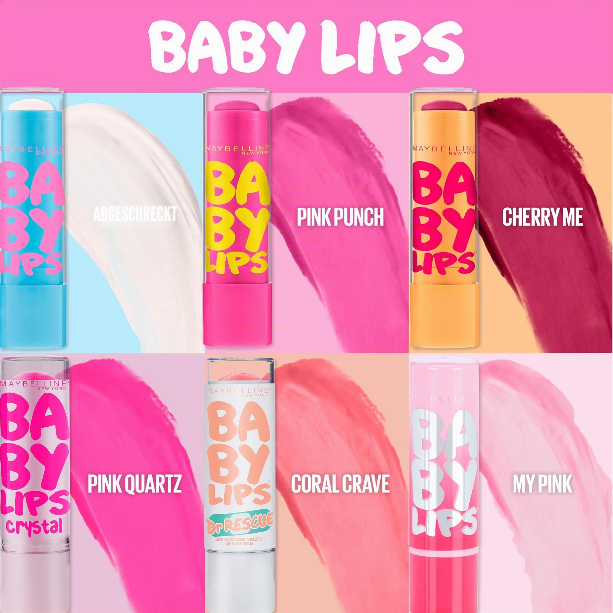 MAYBELLINE BABY LIPS PINK GLOW 6個セット Maybelline New York Baby