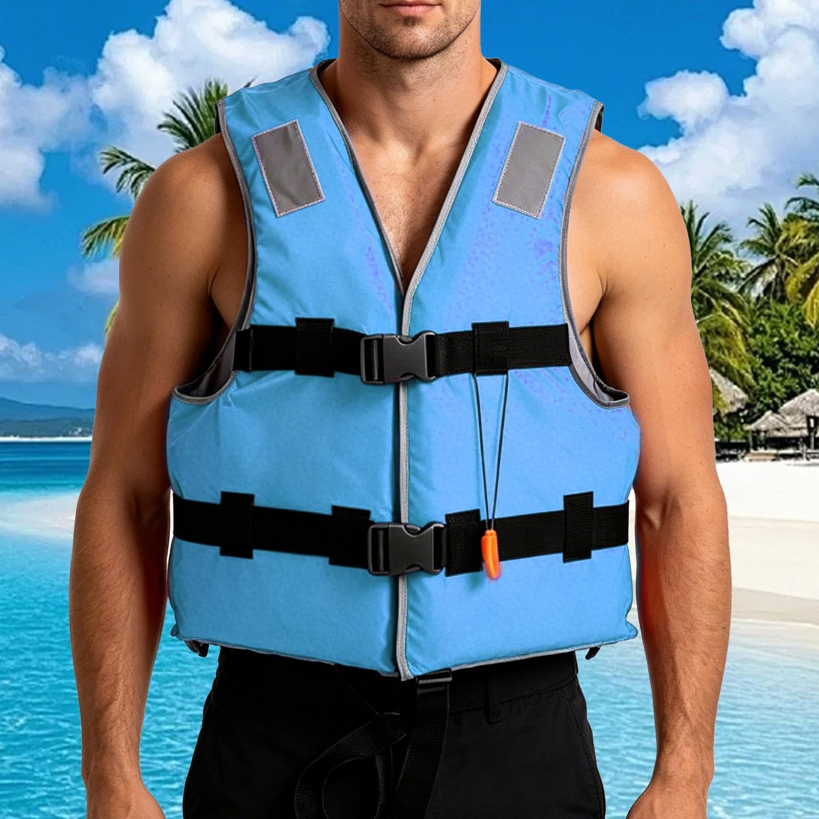 Giubbotti Di Salvataggio Per Adulti | Saltatore D'Acqua Con Cinturino Regolabile - Giubbotto Salvagente Per Kayak | Per Pesca, Canottaggio, Kayak, Stand Up Paddle, Surf, Vela, Rafting, Lago E Fiume