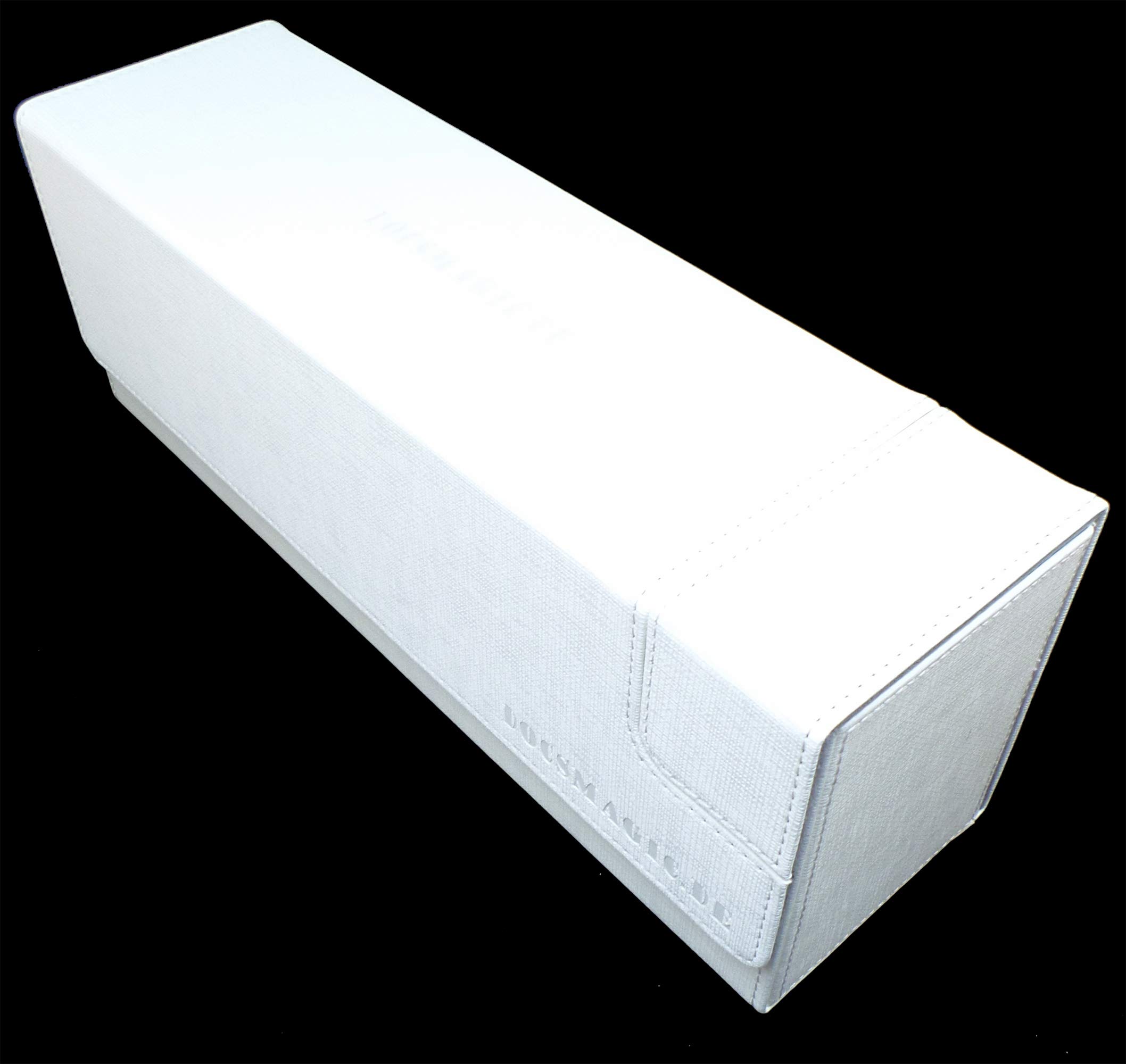 docsmagic.de Premium Magnetic Tray Long Box White Medium + 3 Flip Boxes - Bianco