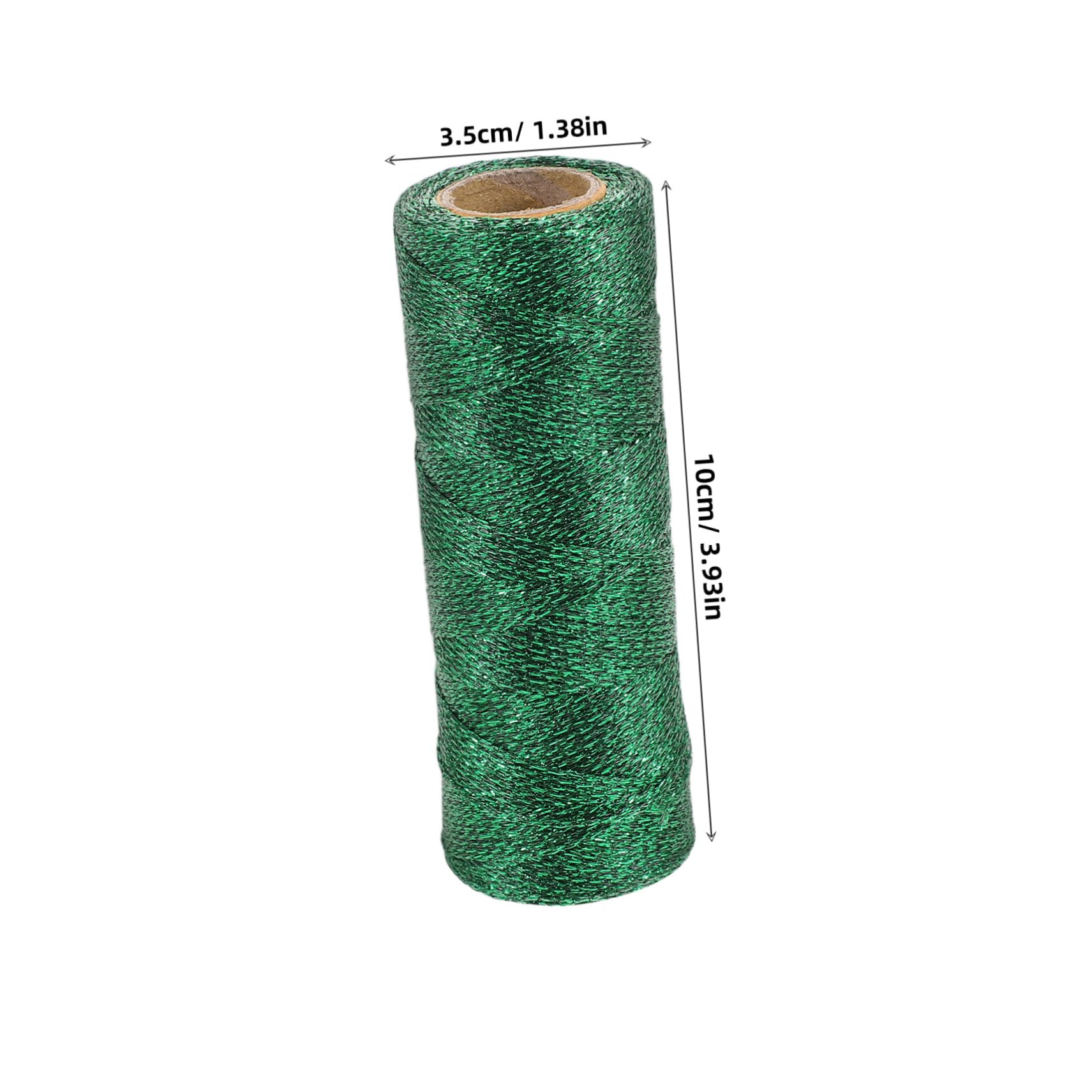 OFFSCH 2pcs Green Twine String Wrapping Cord Rope for DIY Crafts Present Wrapping Jewelry Making Gardening Applications Fade Resistant and Comfortable to Use