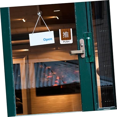 Miniatura 8 de EXCEART 4 Pcs Push-pull signage door signs for office door indicator signs office push sign shop push signs Push- Door Signs men and women Acrylic