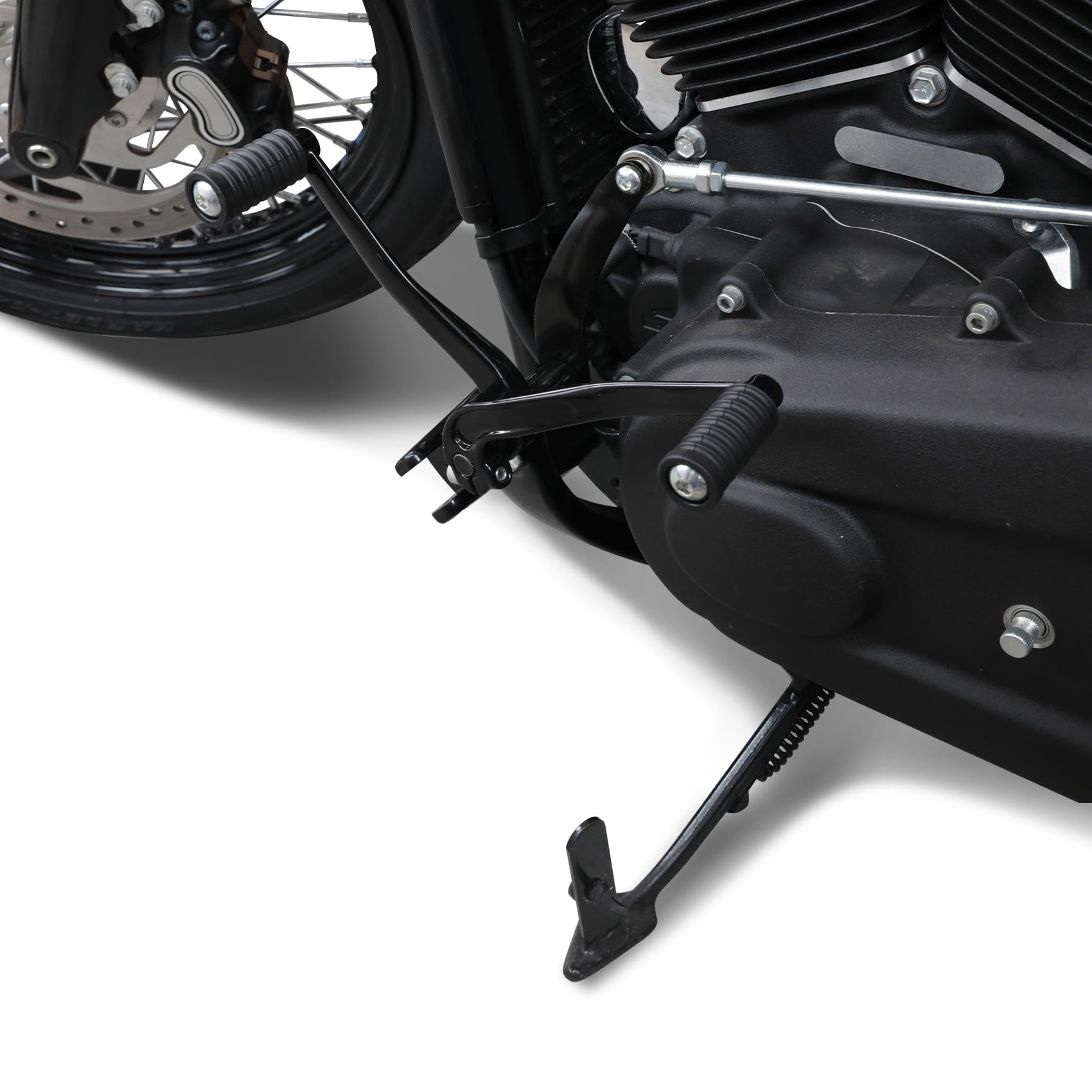 ハーレーダビットソン四点セット Amazon.com: TCT-MOTORPARTS Black Forward Controls Kits Fit