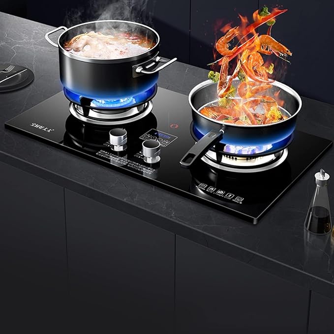 Estufa a Gas 2 Quemadores Encimera Vidrio Templado miniatura 2