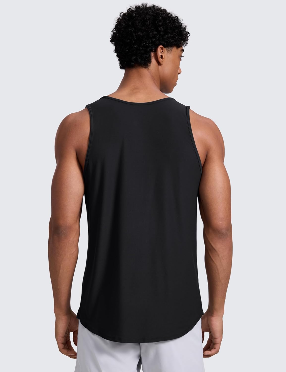 CRZ YOGA Cloudweight Workout Tank Tops for Men - Comfy Lightweight Quick Dry Sleeveless Muscle Athletic Shirts