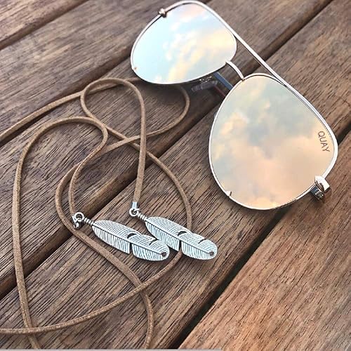 Miniatura 2 de Doubnine Gargantilla de plumas bohemia, versátil, de gamuza vegana, Lariat, gótico, marrón, negro, accesorios para mujer (cordón marrón + pluma