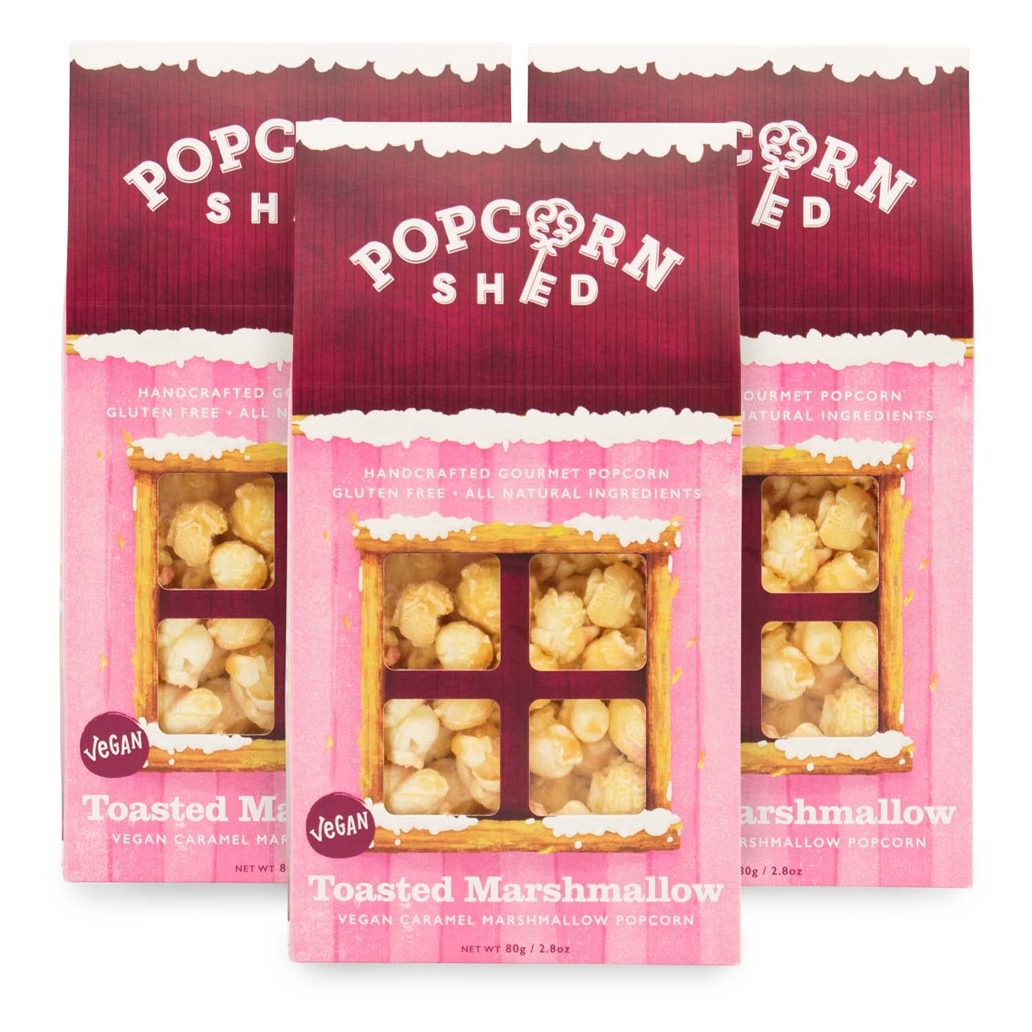 Buy Popcorn Shed Toasted Marshmallow Popcorn Sheds 3 Pack, 3 x 2.8oz