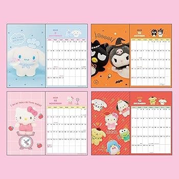 Amazon.co.jp: サンリオ(SANRIO) ポストカードリングカレンダー 2025年