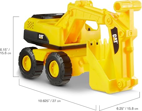 مركبة حفارة أسطول البناء CAT Caterpillar | ألعاب وهدايا 3+, 10، أصفر