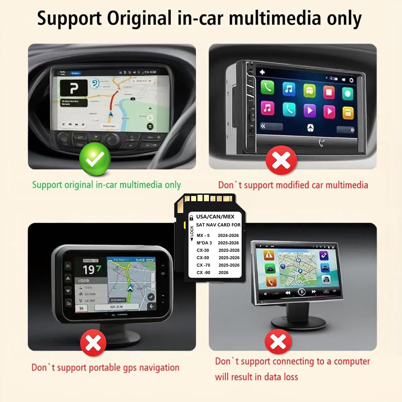 2026 Navigation sd Card KR9D66EZ1B for Mazda CX50 /3/CX-30/CX70