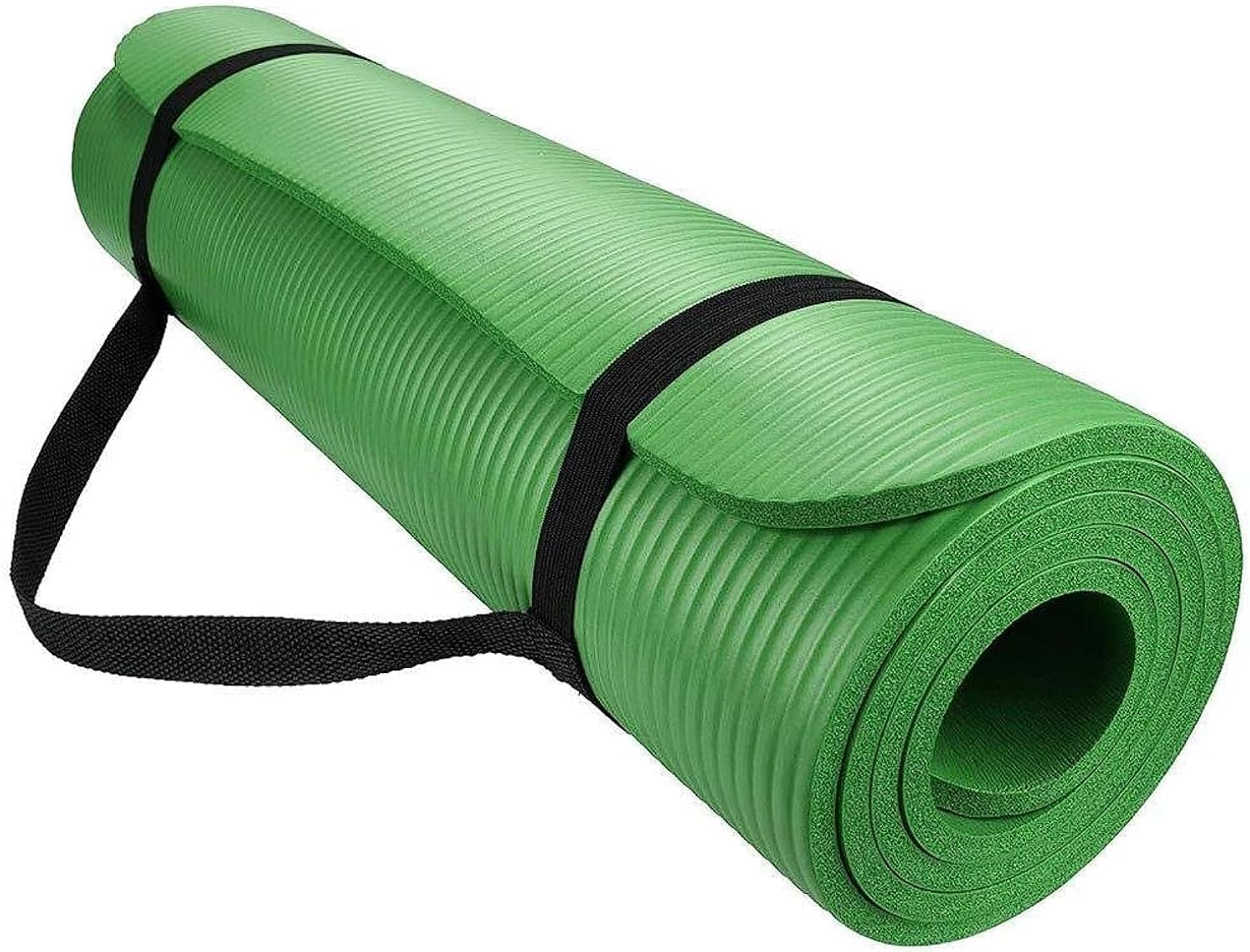 15mm Non-Slip Yoga Sport Mat Exercise Fitness Pilates Workout Cushion Thick (Green)