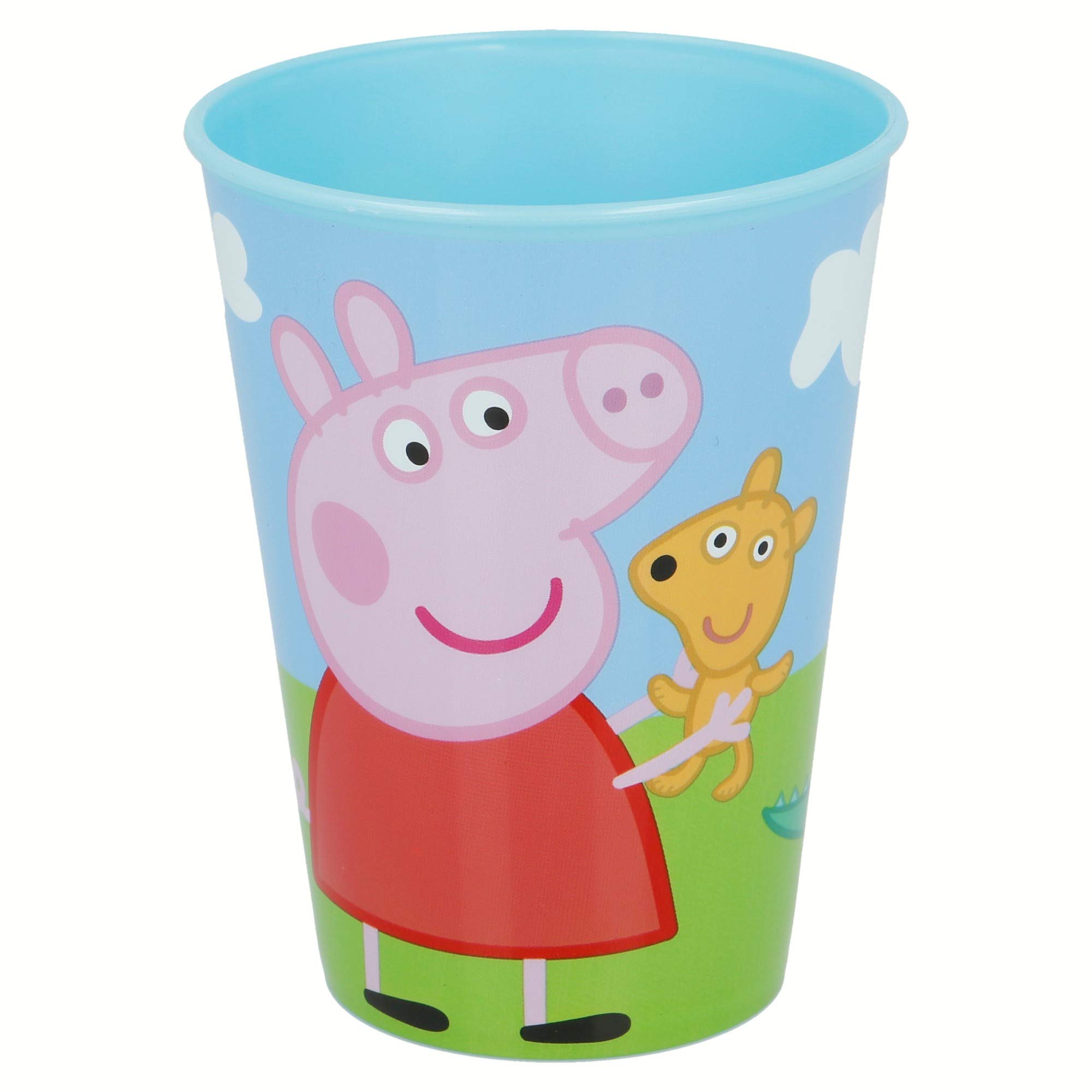 Stor - 8012563 Toothbrush Holder, Material Plastic/Polypropylene, Color Blue, Size 7.5 x 7.5 x 9.7 cm