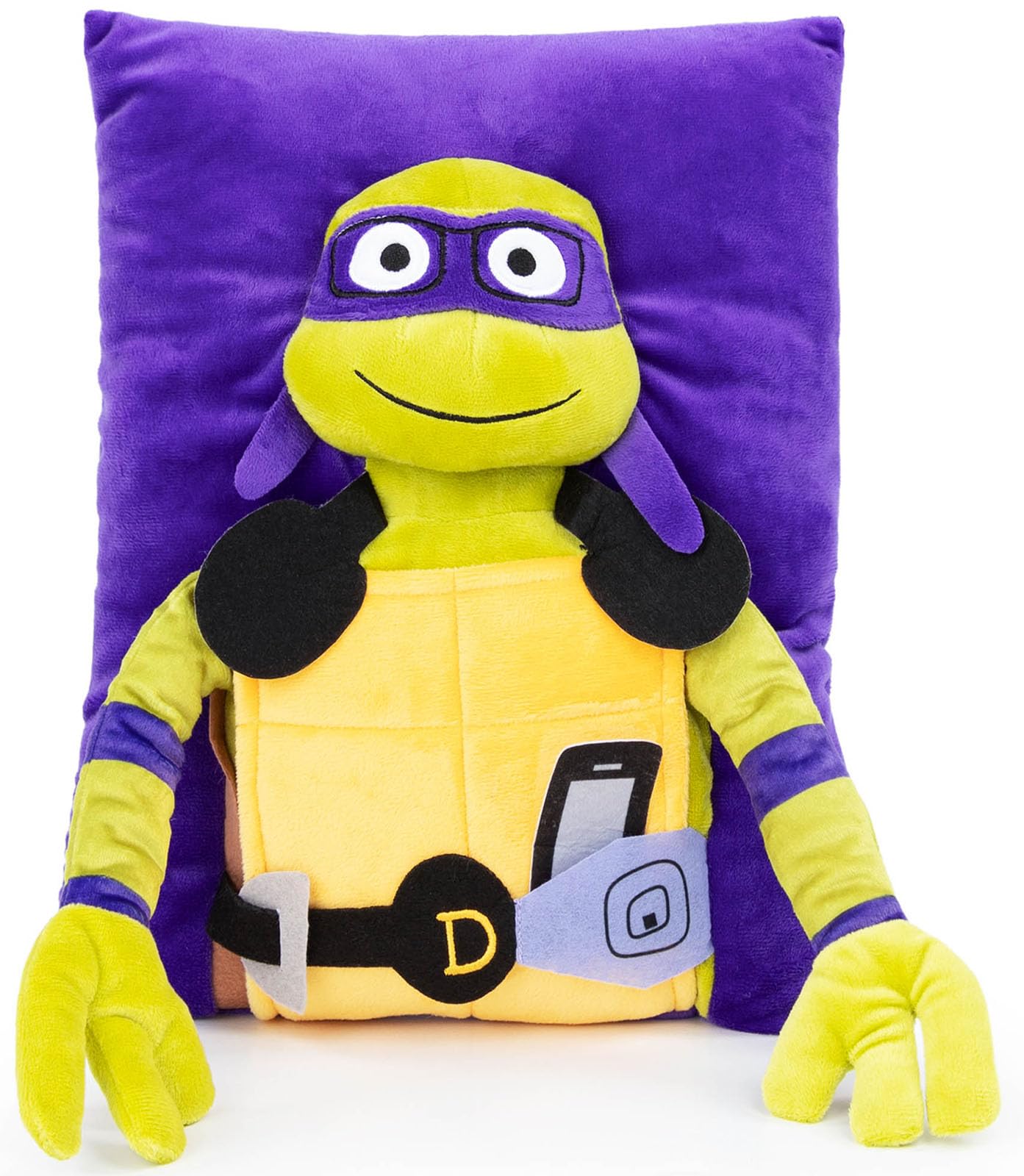 Jay Franco Nickelodeon Teenage Mutant Ninja Turtles Donatello 3D Snuggle Pillow - Super Soft Plush Pillow - Measures 13 Inches