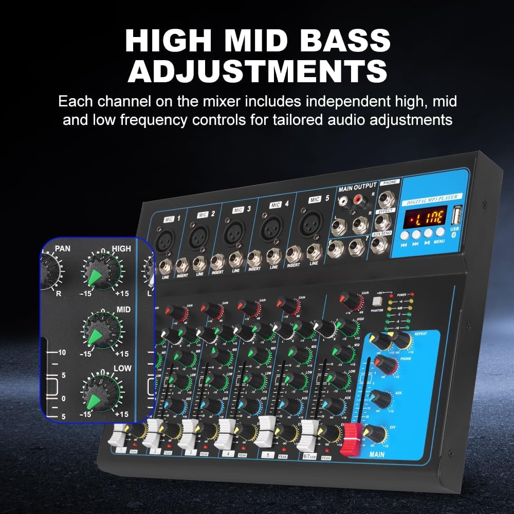 High Mid Bass Adjustments on Mixer