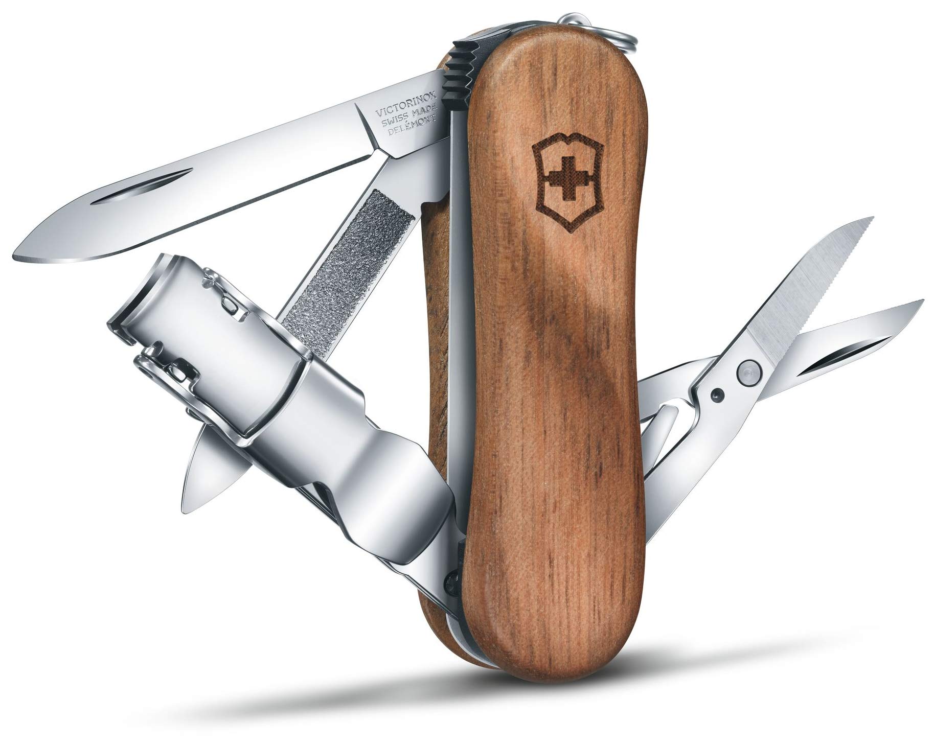 Victorinox Holz Nagelknipser 580 6 Funktionen Nussbaumholz
