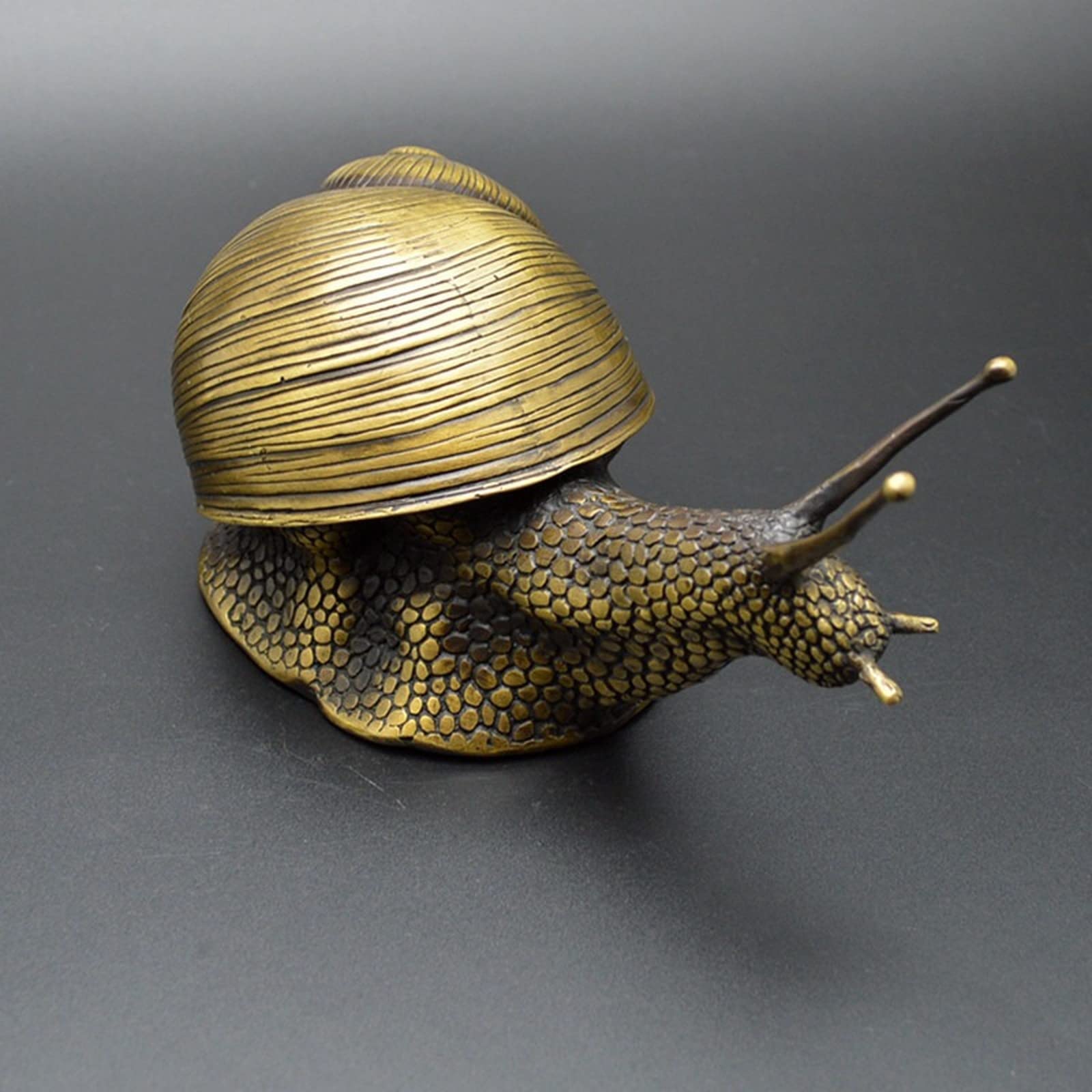 Antyczne Miedziane Duże Figurki Ślimaków, Ozdoby Na Biurko, Figurki Ślimaków, Ozdoby Do Ogrodu Bonsai, Ozdoby Do Domu I Gabinetu