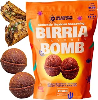 Original Birria Bomb, Mexican Food Herbs Spice Seasoning, Bomba de Birria | Birria Tacos, Birria Ramen, Consome Broth, Barbacoa Blend, Slow Cooker Mix