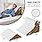 Yojoker 4PCS Orthopedic Bed Wedge Pillow Set for Sleeping, Post Surgery Foam Pillow for Body, Back and Leg Pain Relief, Triangle Adjustable Support Pillow - Acid Reflux Sleeping Pillows Brown
