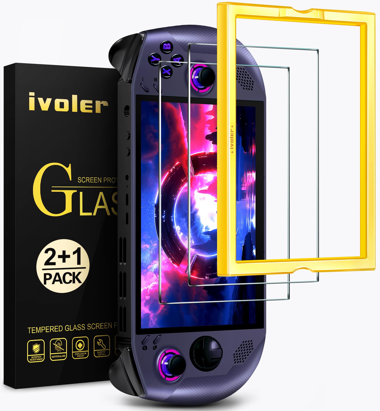 ivoler Ultra HD Clear Screen Protector for Lenovo Legion Go S 2-Pack