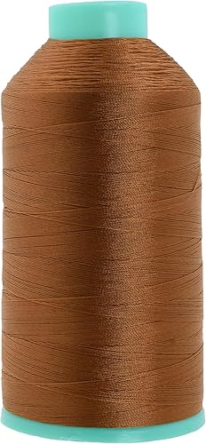 Miniatura 674 de Mandala Crafts Hilos de coser resistentes de nailon consolidado, hilo para tejer jeans de cuero, hilos de tapicería marina al aire libre, Beige