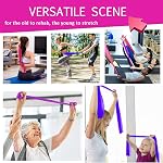 Exercise Resistance Bands Set 1.5m Therapy Tension Band Elastic Bands Stretch Bands for Training Workout Pilates Yoga